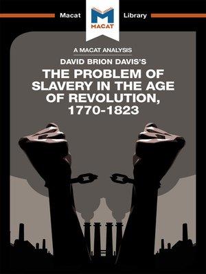cover image of An Analysis of David Brion Davis's the Problem of Slavery in the Age of Revolution, 1770-1823